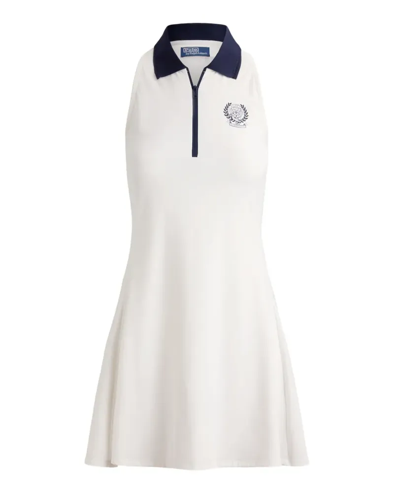 Ralph Lauren Kleid mit Logo-Wappen - Weiß Weiß