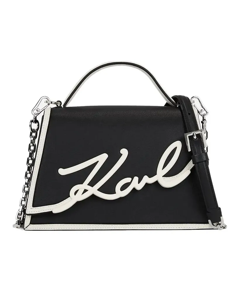 Karl Lagerfeld Kleine K/Signature Umhängetasche - Schwarz Schwarz