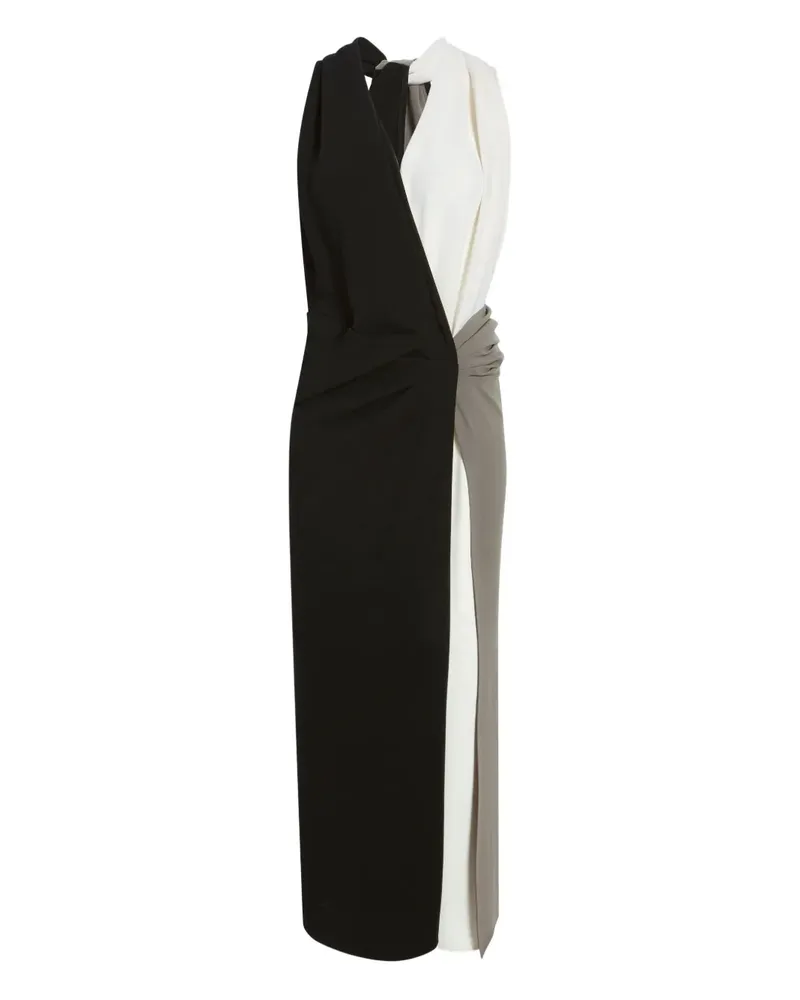 Proenza Schouler Elsa Midikleid mit Knoten - Schwarz Schwarz