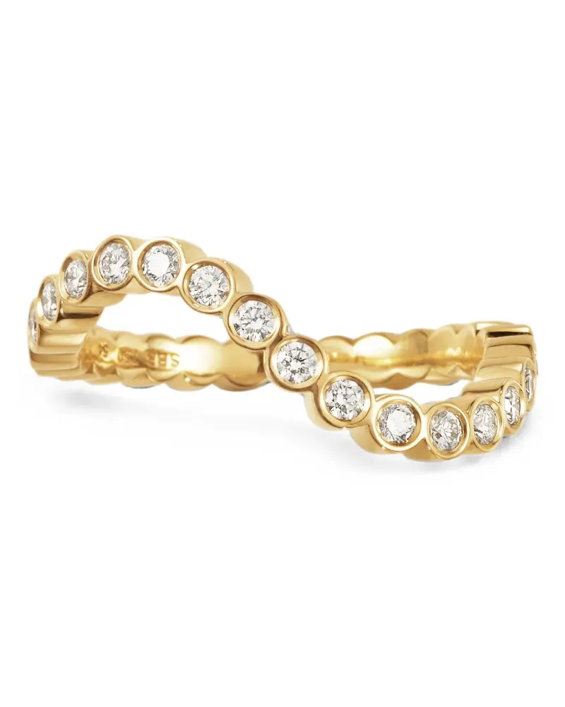 Sophie Bille Brahe Courant Sky diamond ring - Gold Gold