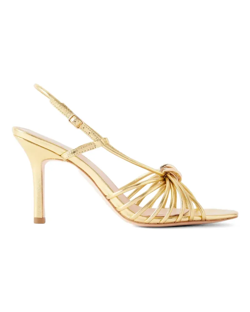 Loeffler Randall Mareka knotted-upper heeled sandals - Gold Gold