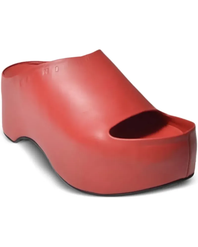 Marni Mules mit Absatz 50mm - Rot Rot