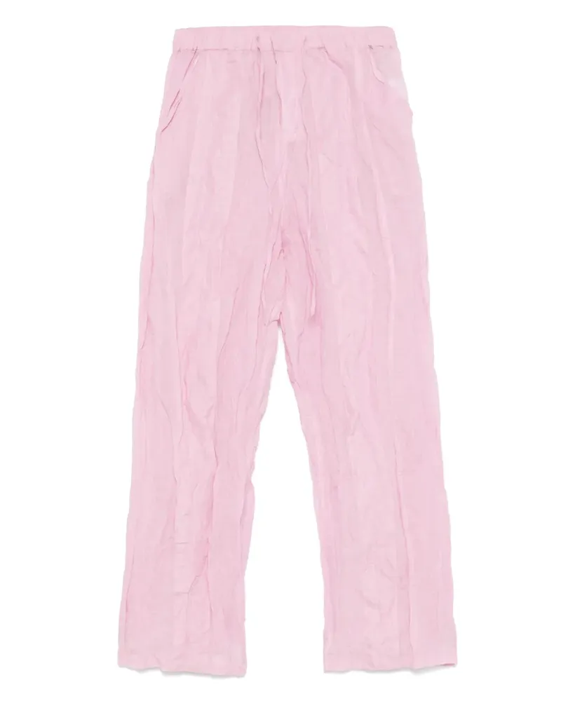 Christopher Esber Hose mit Knitteroptik - Rosa Rosa