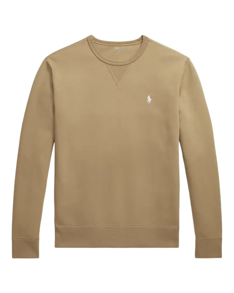 Ralph Lauren logo-embroidered crew-neck sweater - Nude Nude