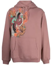 maharishi Hoodie mit Fire Phoenix-Stickerei Violett