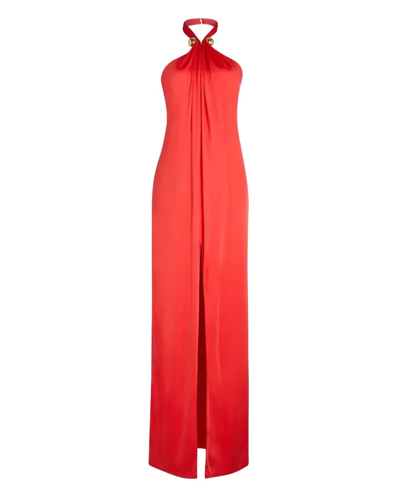Retrofête Becs Neckholder-Maxikleid - Rot Rot
