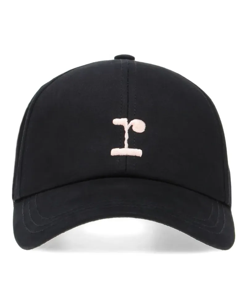 Repetto embroidered-logo ribbon cap - Schwarz Schwarz