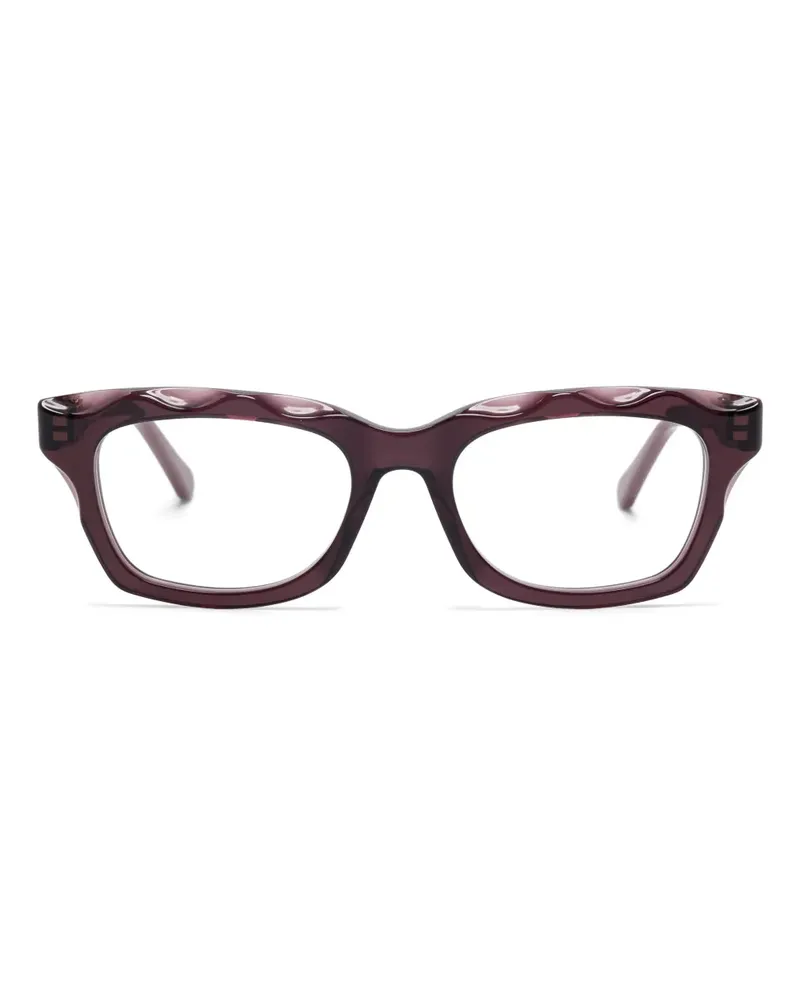 Chloé Brille mit eckigem Gestell - Rot Rot