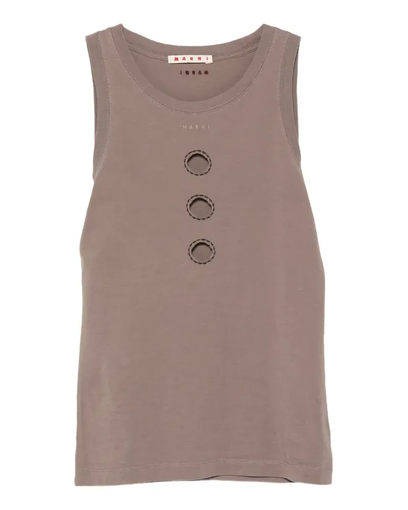 Marni Trägershirt mit Cut-Out - Nude Nude