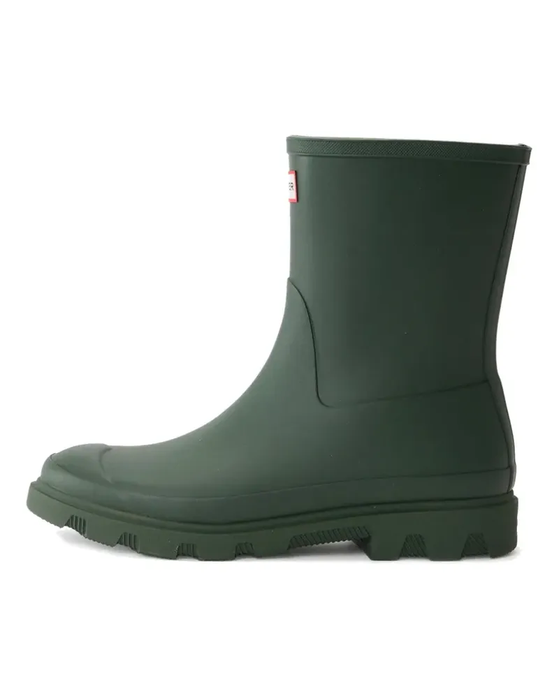 Hunter Downpour Short Regenstiefel mit Logo-Patch - Grün Grün