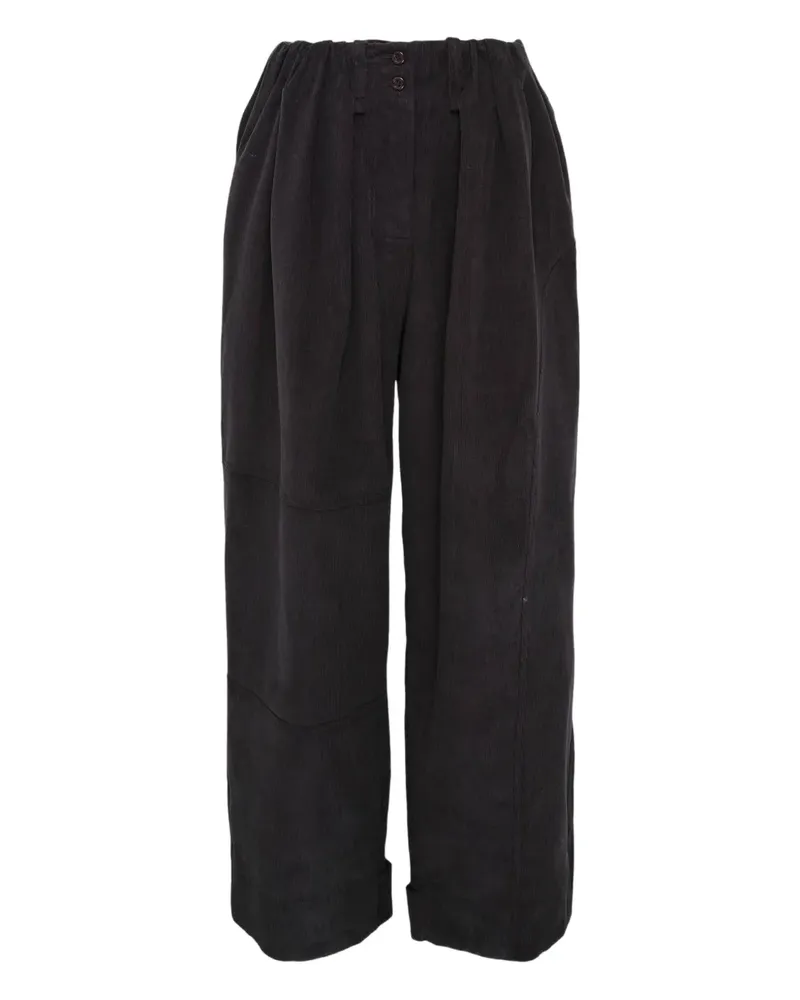 OPEN YY corduroy trousers - Schwarz Schwarz