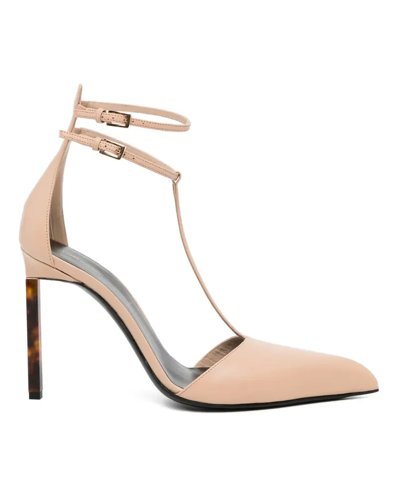 Tom Ford Pumps mit Blockabsatz 110mm - Nude Nude