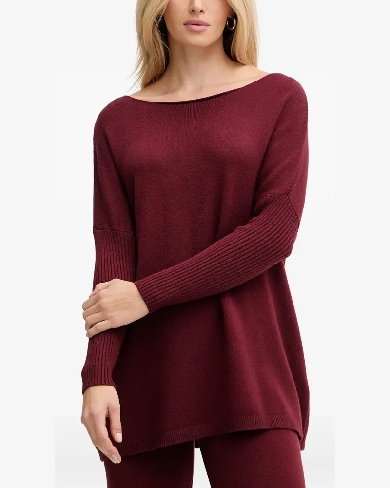 HAVEONE ribbed-knit trousers and sweater set - Rot Rot