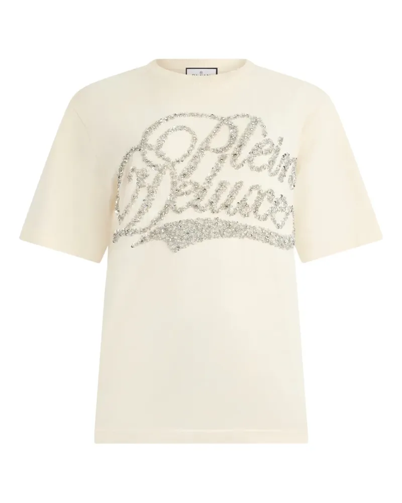 Philipp Plein Verziertes T-Shirt - Weiß Weiß
