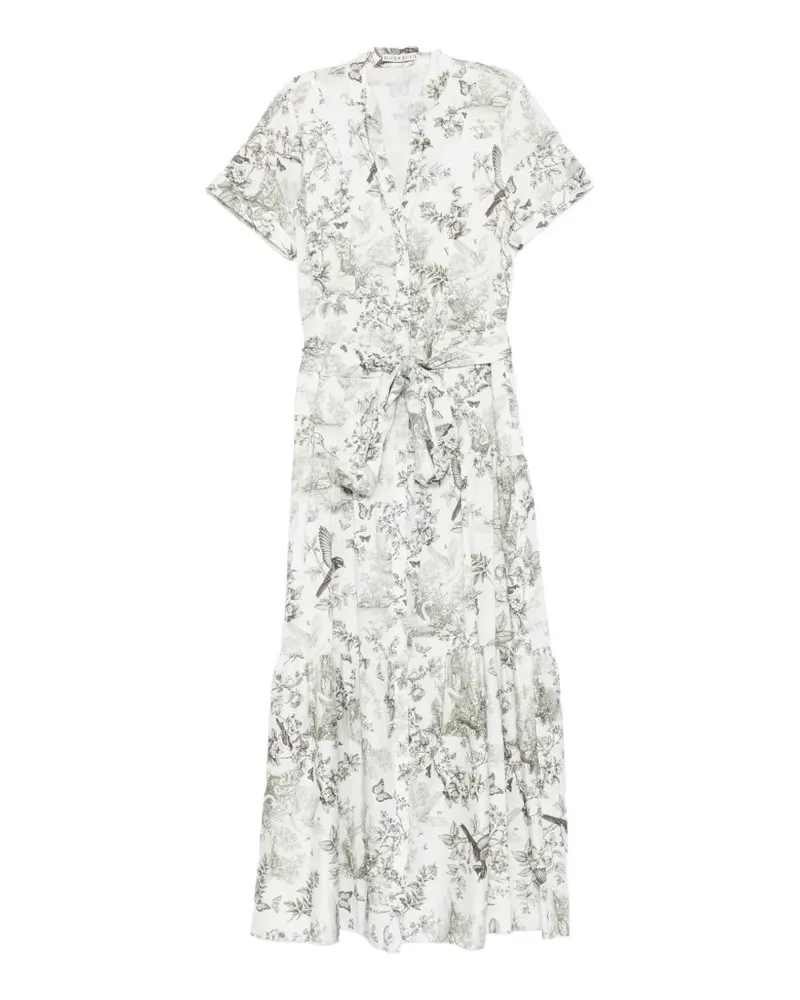 Alice + Olivia short-sleeves midi dress - Weiß Weiß