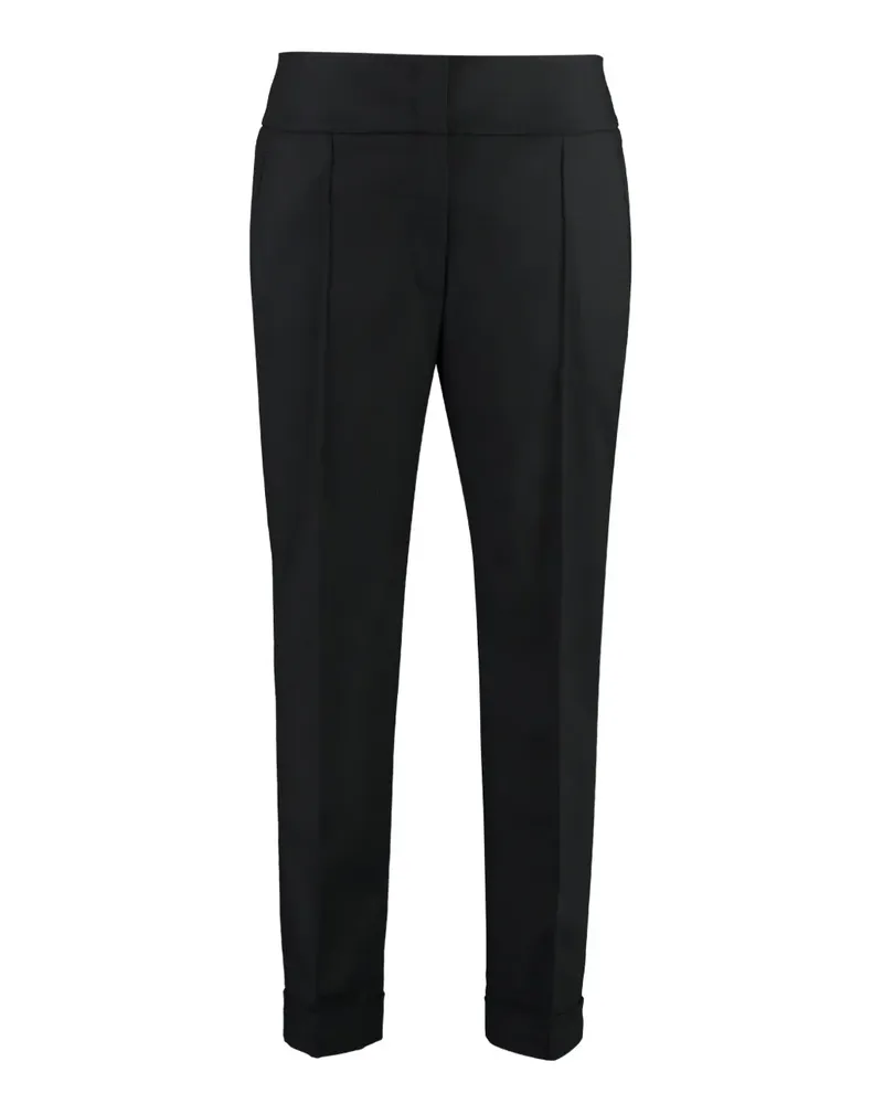 Peserico Hose mit gerolltem Saum - Schwarz Schwarz