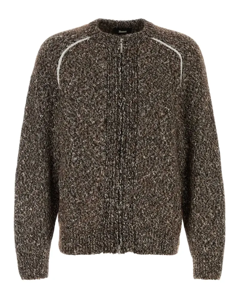Herno crew-neck cardigan - Braun Braun