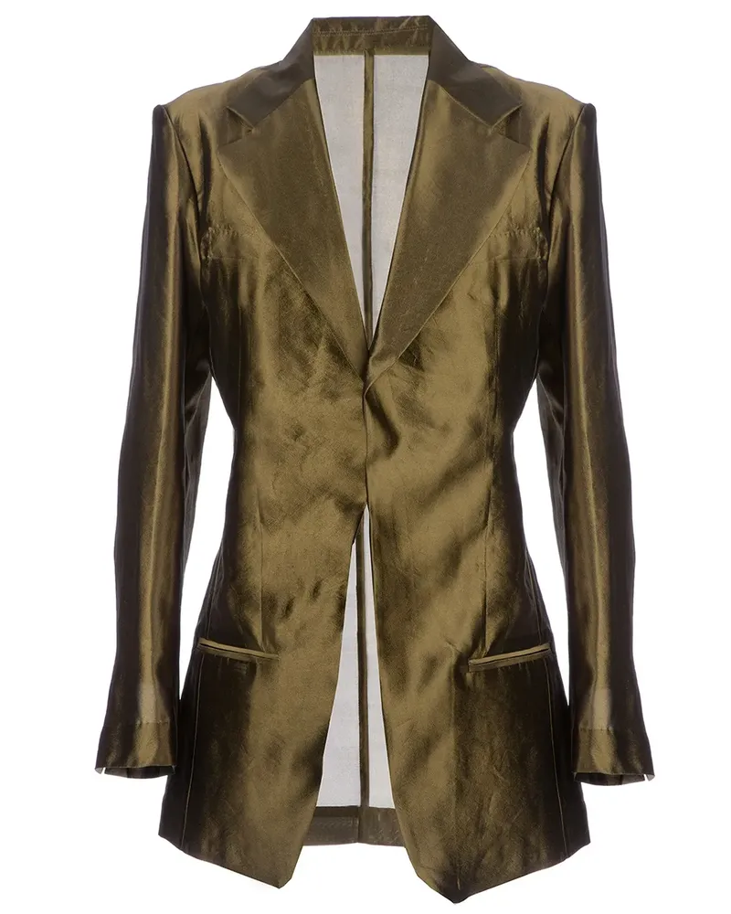 Haider Ackermann High shine blazer - Grün Grün