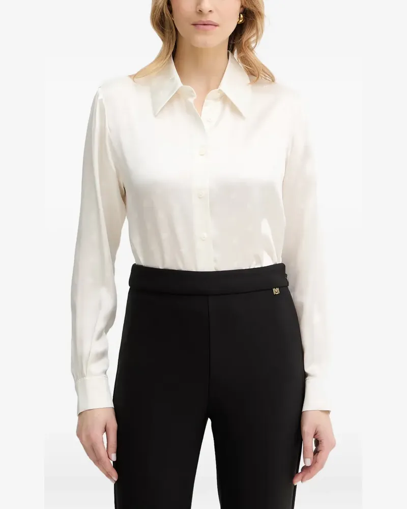 Luisa Spagnoli Baronetto logo-pattern shirt - Weiß Weiß