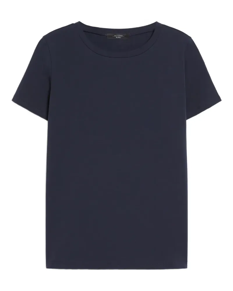 Max Mara T-Shirt mit rundem Ausschnitt - Blau Blau