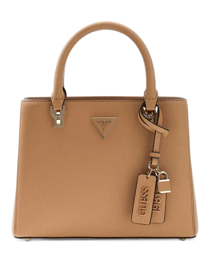 Guess Noelle saffiano-effect tote bag - Nude Nude