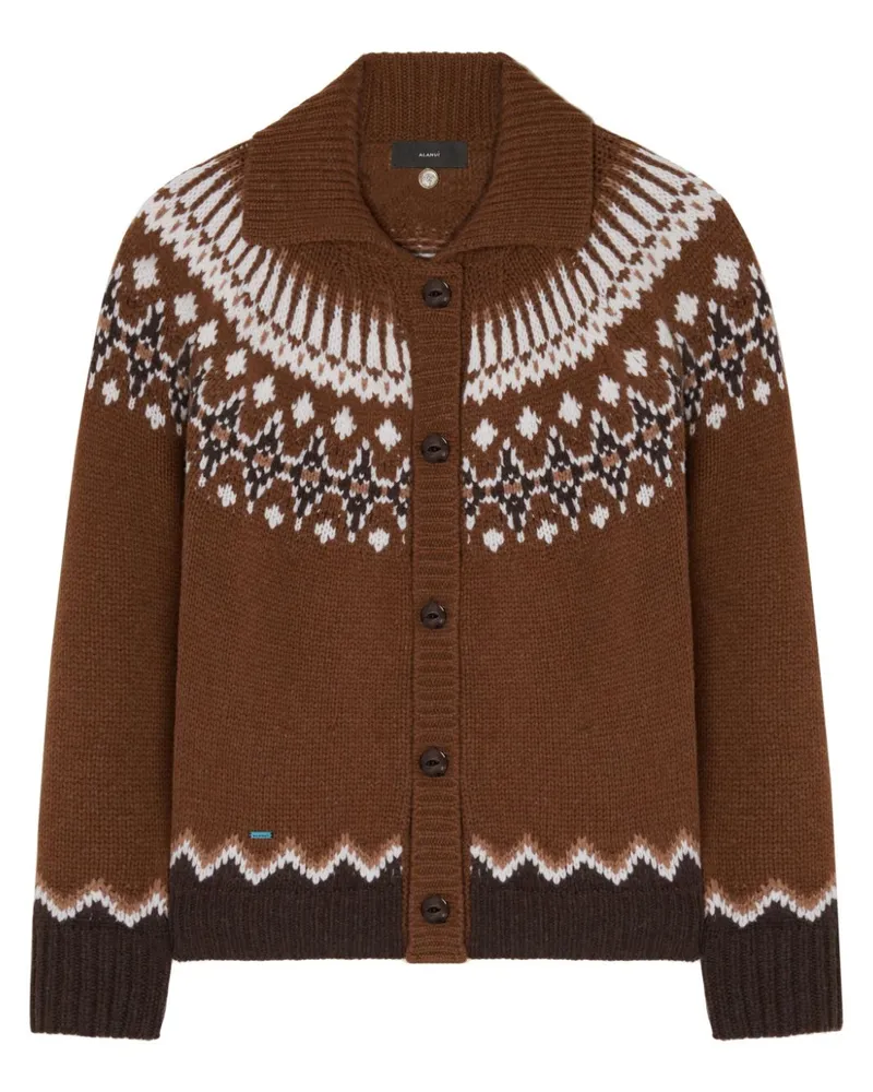 Alanui Sweet Winter Cardigan aus Schurwolle - Braun Braun