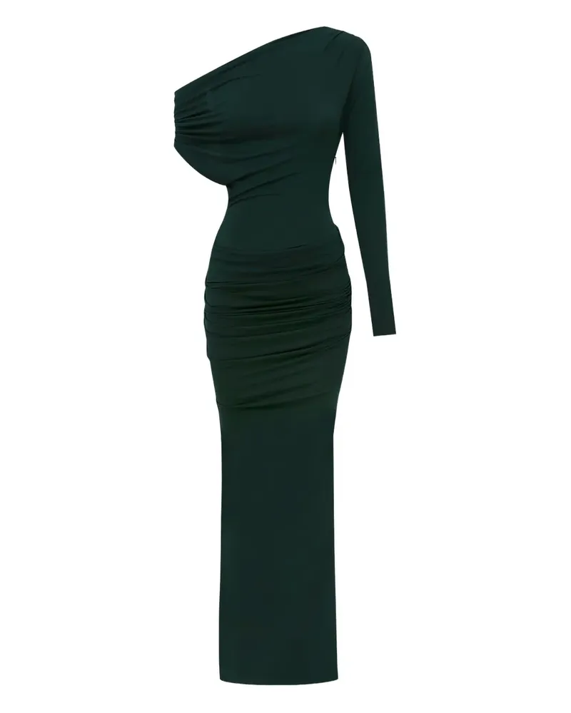 Alex Perry Asymmetrisches Maxikleid mit Drapierung - Grün Grün