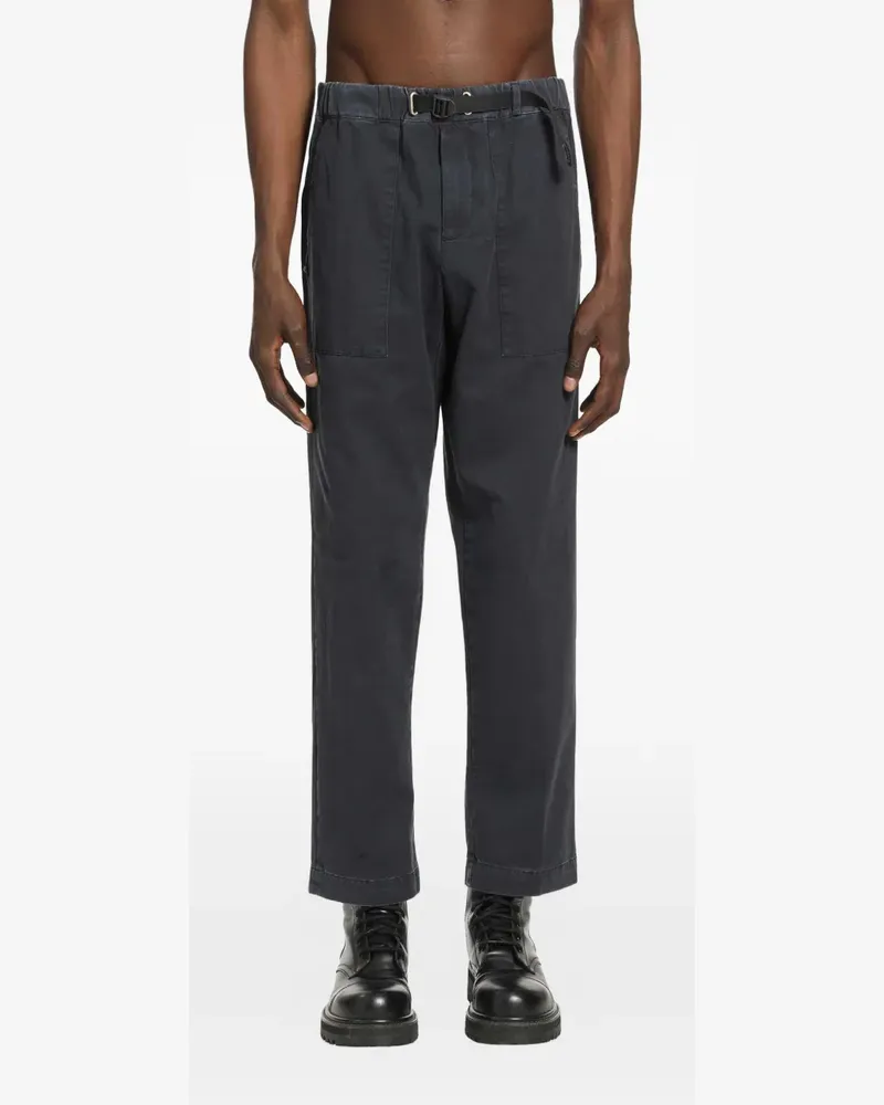 PLAN C belted cotton trousers - Grau Grau