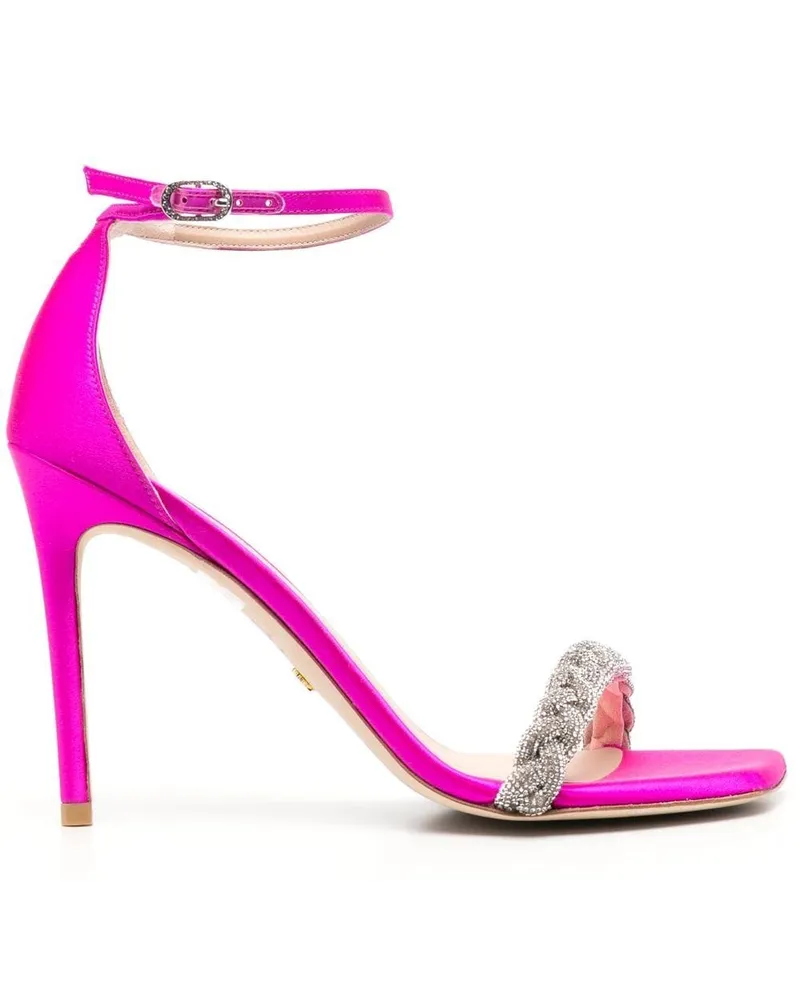 Stuart Weitzman Sandalen mit Kristallen 107mm - Rosa Rosa