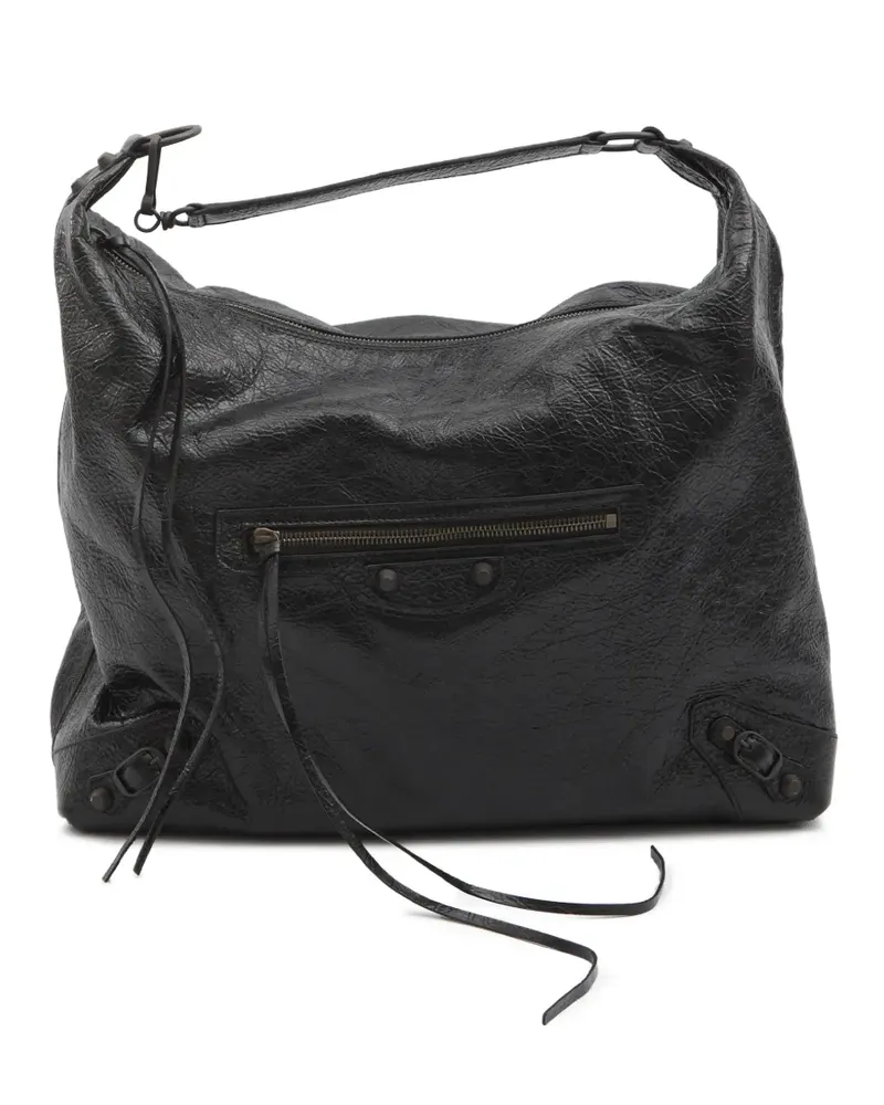 Balenciaga Le City Hobo medium arena zip leather tote bag - Schwarz Schwarz