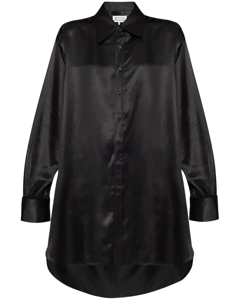 Maison Margiela four-stitch logo shirt Schwarz