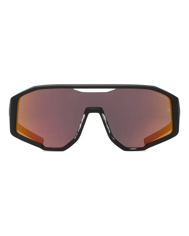 DITA LSA-718 geometric-frame sunglasses - Schwarz Schwarz