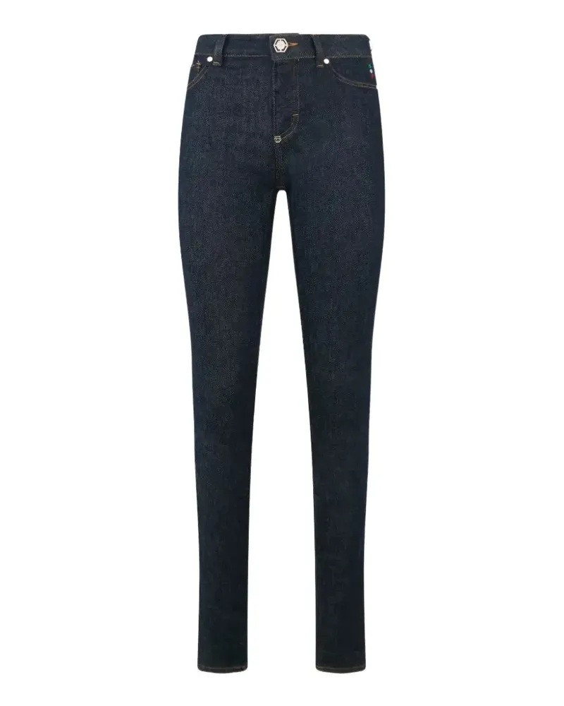 Philipp Plein Jeans mit Gürtelschlaufe - Blau Blau