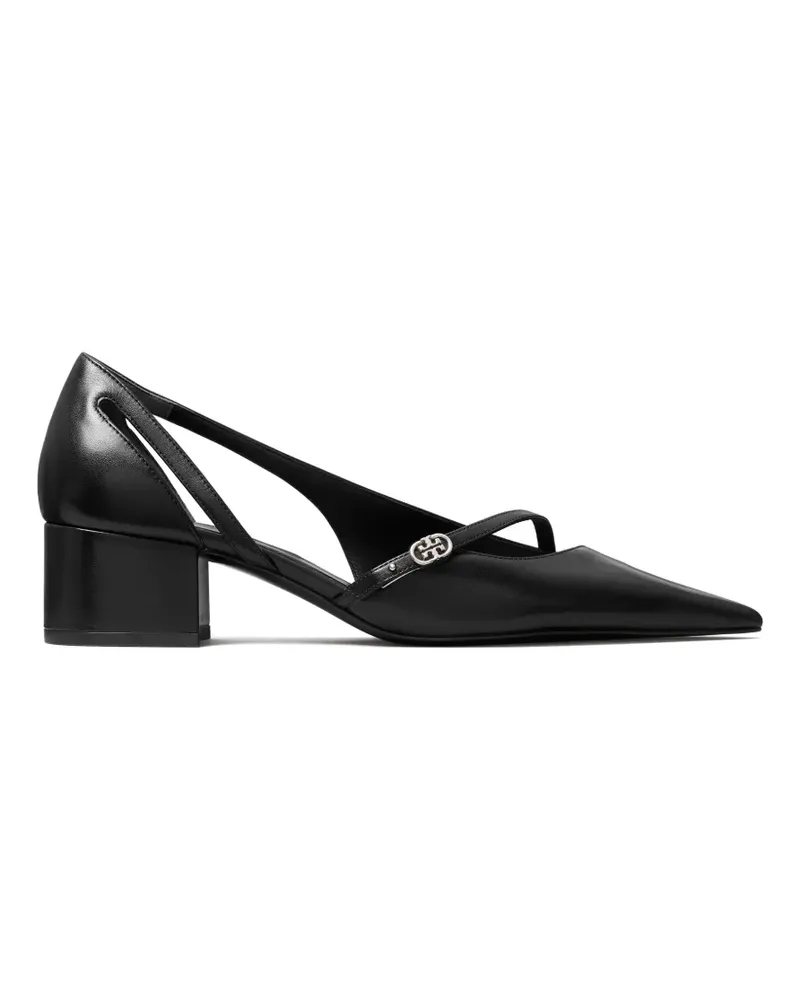 Tory Burch Double T buckle d'Orsay pumps - Schwarz Schwarz