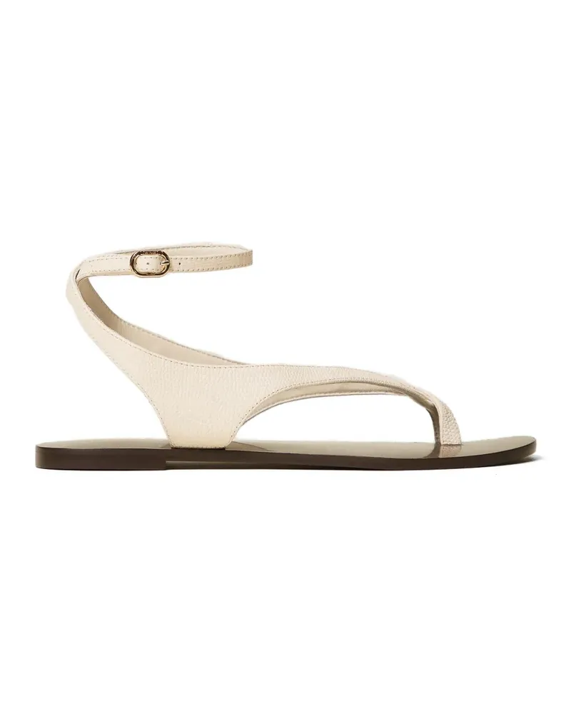 Twin-Set ankle-strap leather sandals - Nude Nude