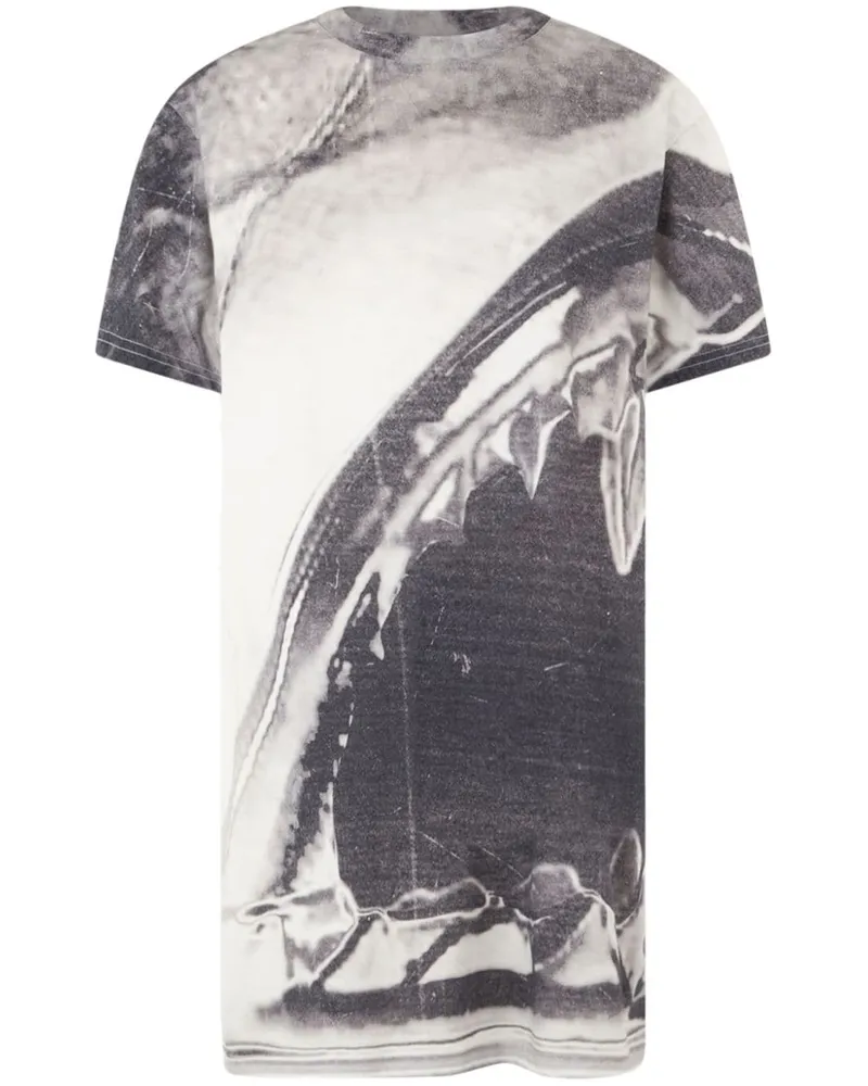 GCDS Morso T-Shirtkleid - Weiß Weiß