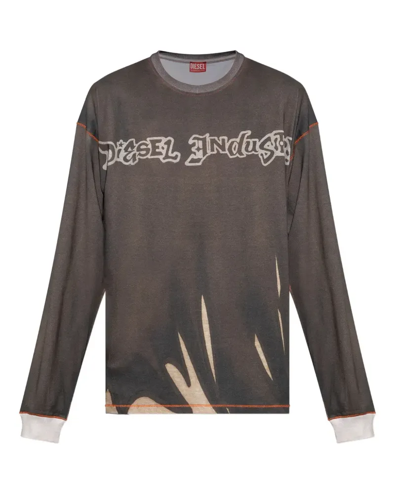Diesel long-sleeve t-shirt - Braun Braun