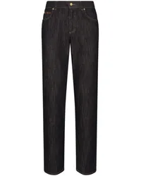 Dolce & Gabbana Klassische Straight-Leg-Jeans Schwarz