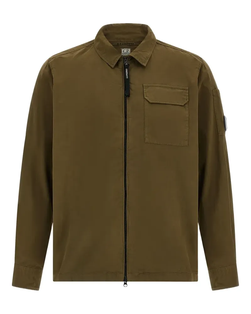 C.P. Company Hemdjacke mit Reißverschluss - Grün Grün