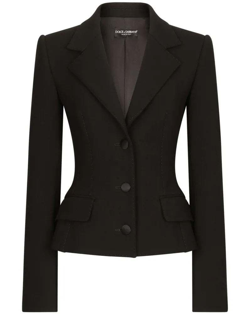 Dolce & Gabbana Klassisches Sakko - Schwarz Schwarz