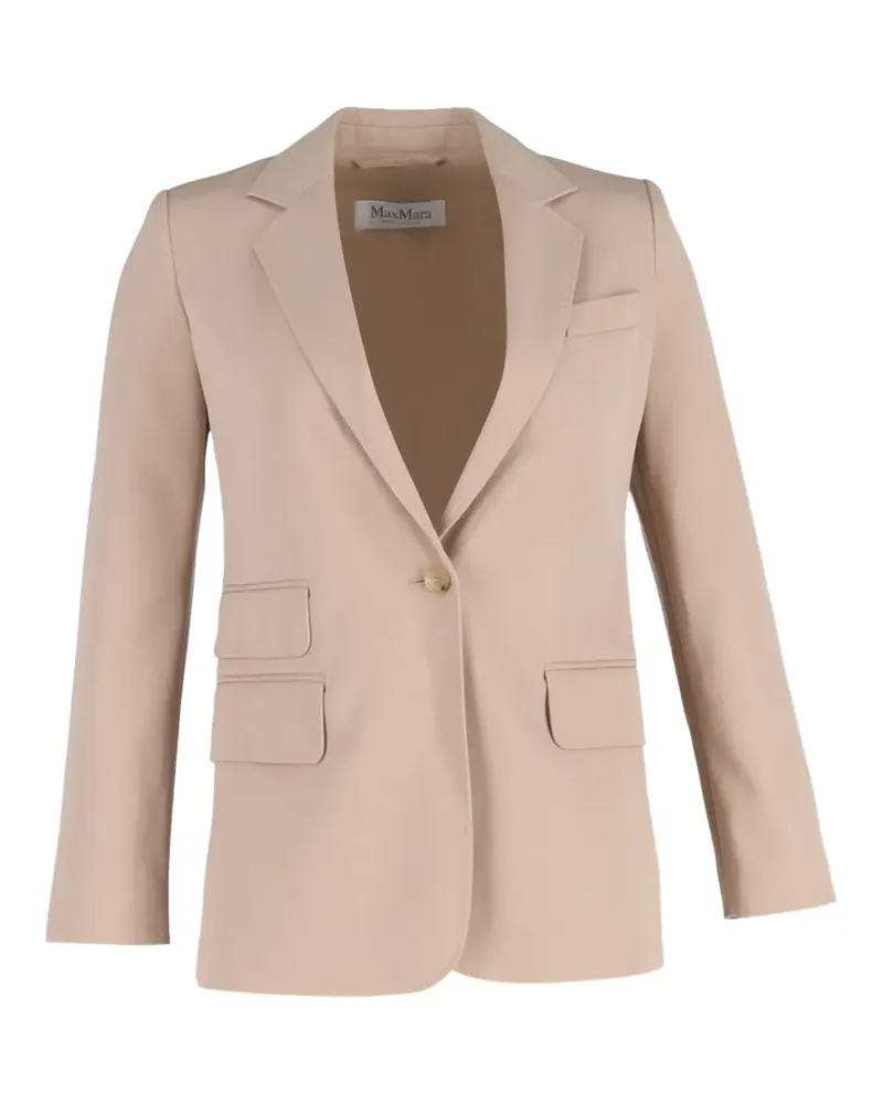 Max Mara Einreihiger Unno Blazer - Nude Nude