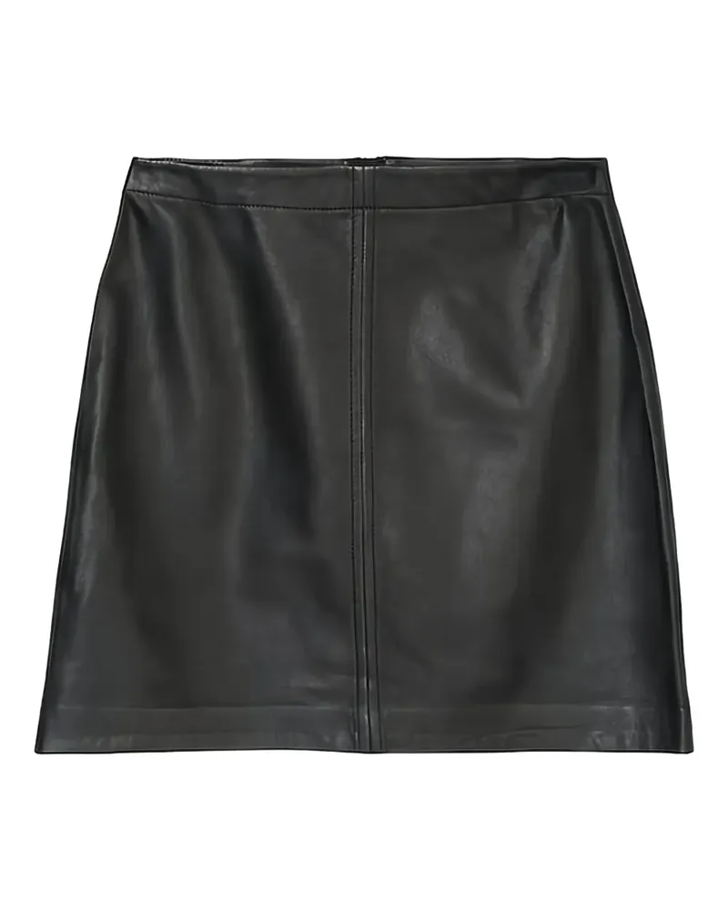 Marc O'Polo Minirock aus Leder - Schwarz Schwarz