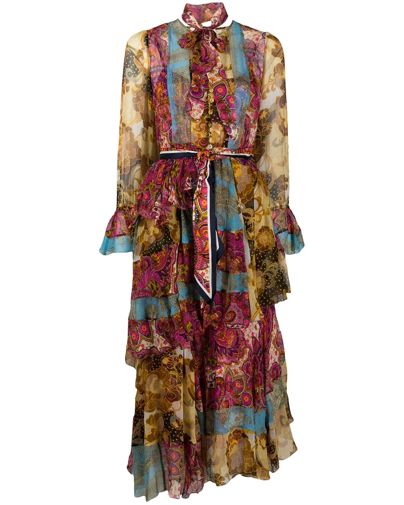 Zimmermann Fiesta Flounce' Kleid - Rosa Rosa