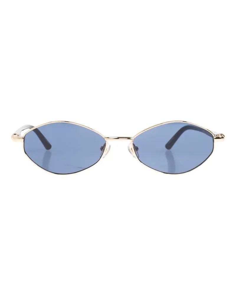 Jacquemus Sonnenbrille mit ovalem Gestell - Gold Gold