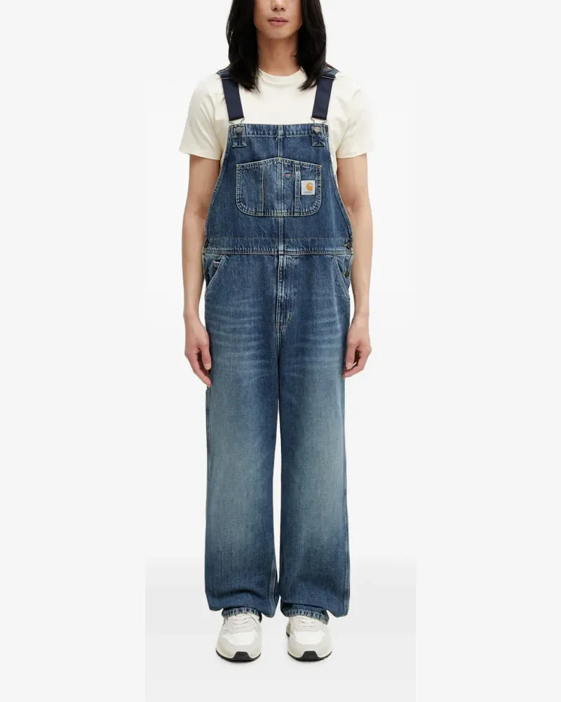 Carhartt WIP Latzhose mit Logo-Patch - Blau Blau