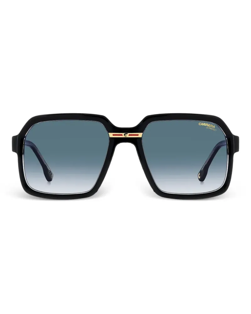 Carrera Sonnenbrille mit Logo-Print - Schwarz Schwarz