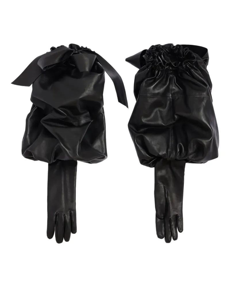 Givenchy Große Bonbon Handschuhe aus Nappaleder - Schwarz Schwarz