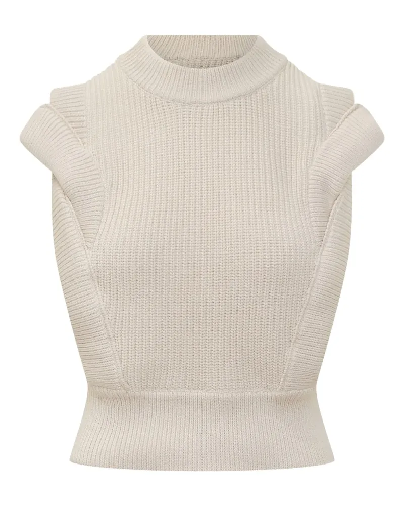 IRO Pullover mit Umschlag - Weiß Weiß