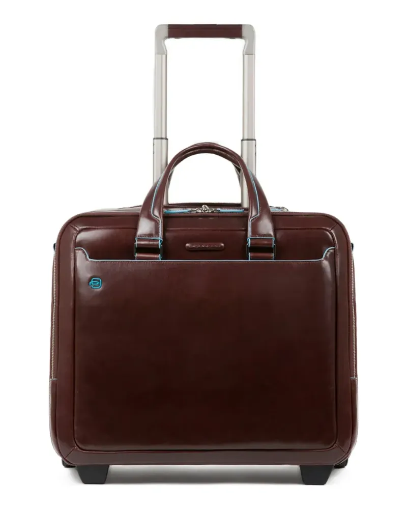 Piquadro Pilotenkoffer mit Logo-Patch - Braun Braun