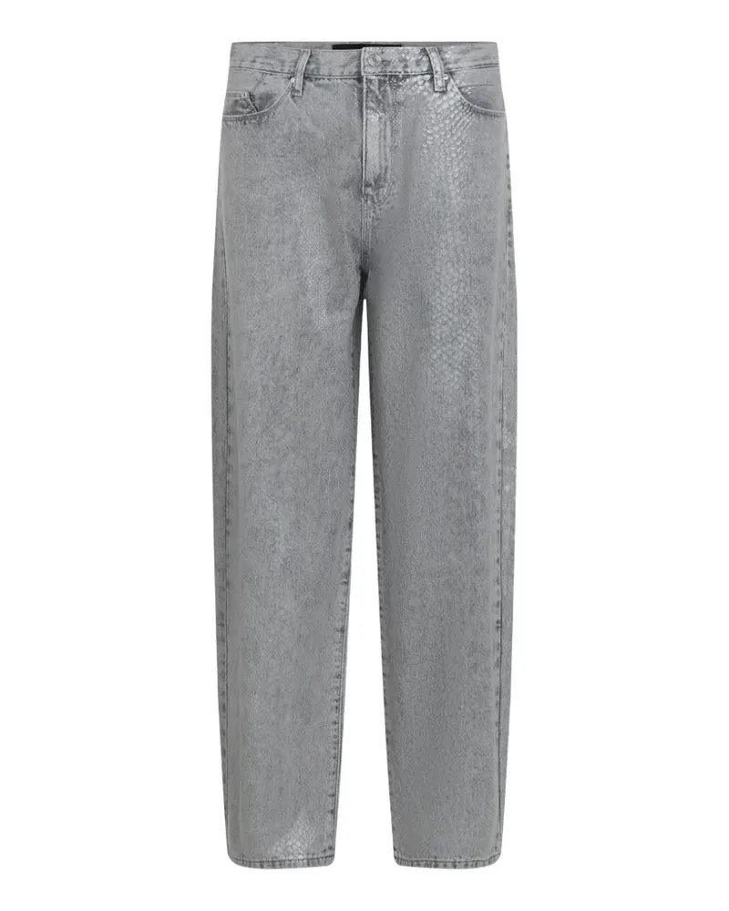 Karl Lagerfeld Beschichtete Python-Jeans - Grau Grau